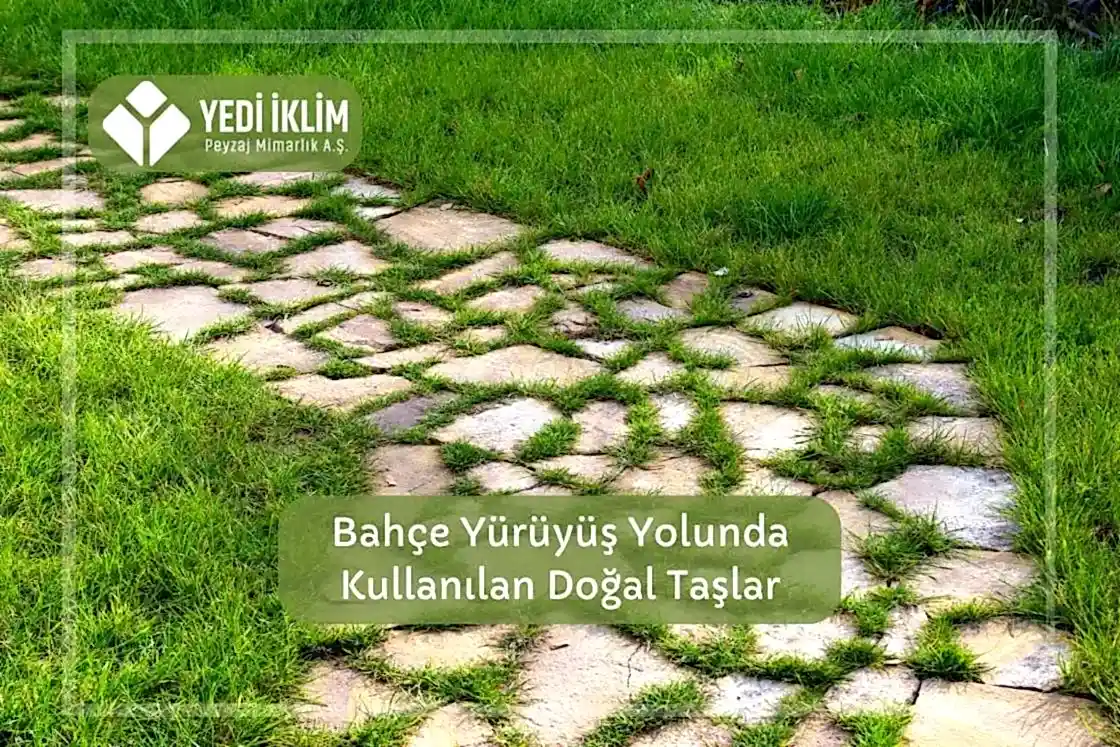 Bahçe Yürüyüş Yolunda Kullanılan Doğal Taşlar